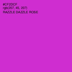 #CF2DCF - Razzle Dazzle Rose Color Image